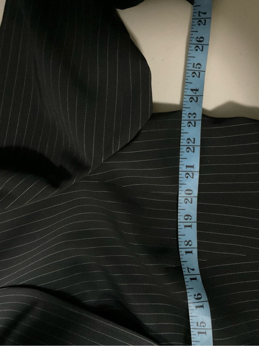 Style & Co Black Pinstripe Blazer Jacket Size 18 Career Office - Picture 4 of 10